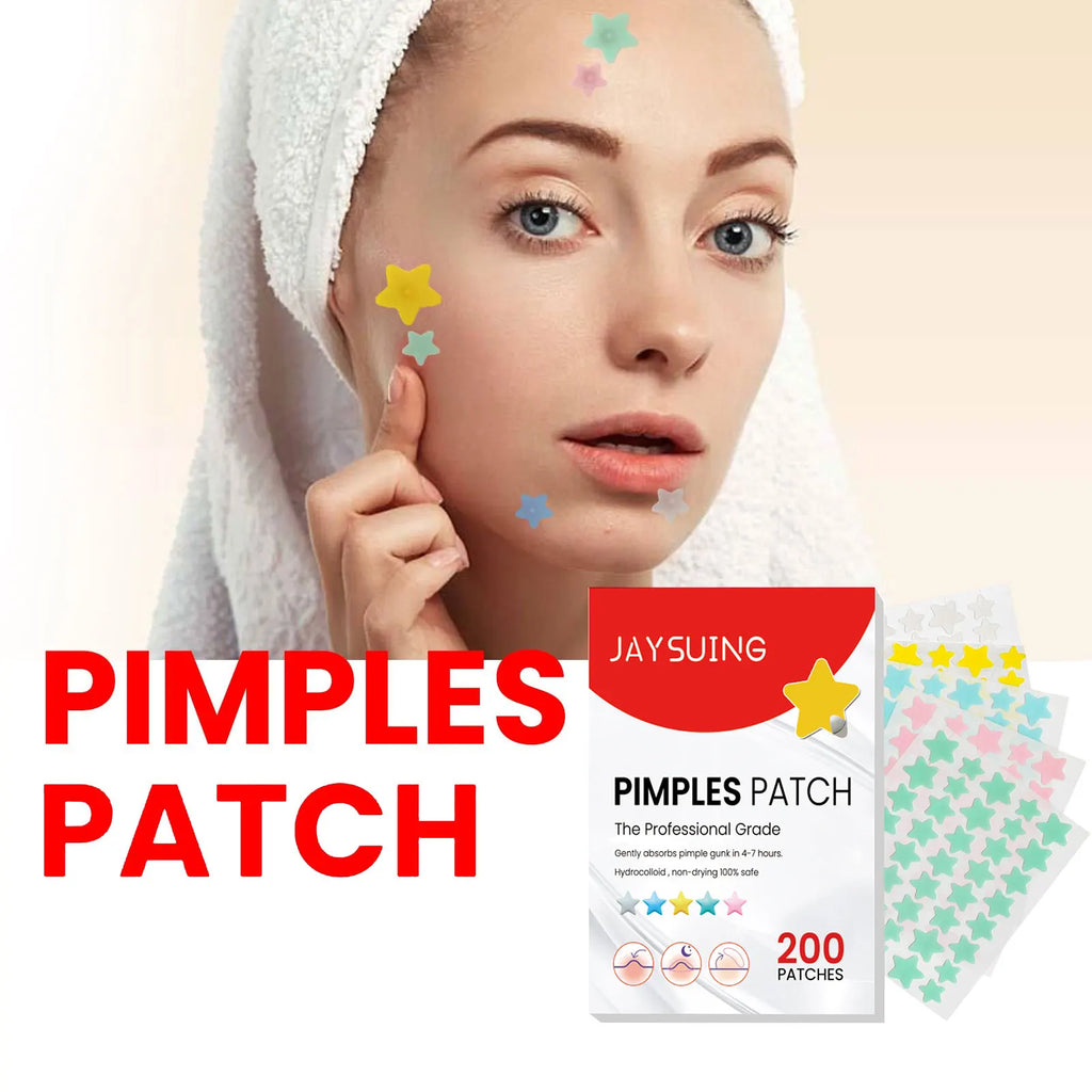 Jaysuing 200pc Pimple Patches – Waterproof Deep Clean Acne Patch