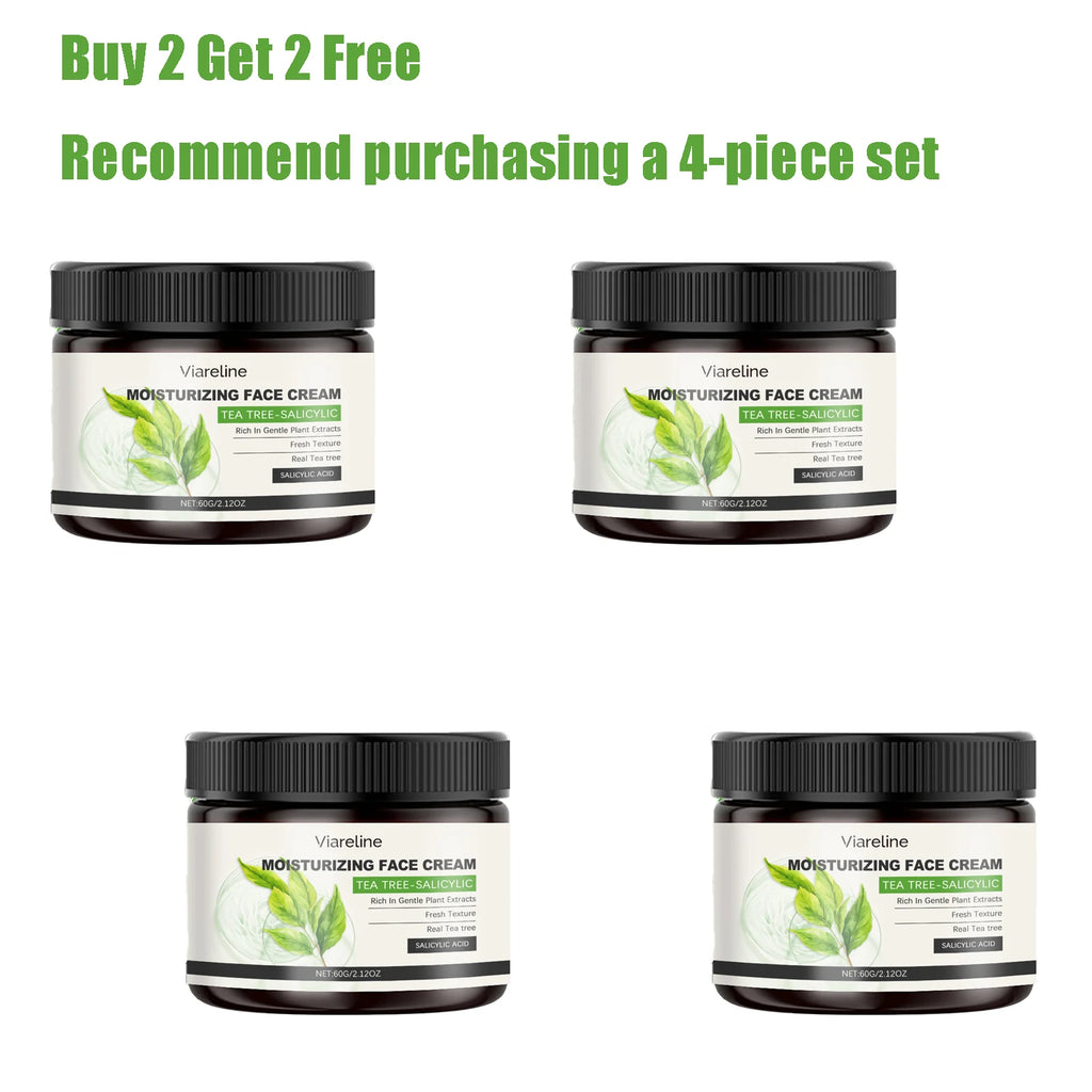 60G Salicylic Acid Facial Cream Gentle Moisturizing Refines Pores Brightening Improve Roughness Smoothing Non-greasy Face Lotion Oasis Select 4pcs United States
