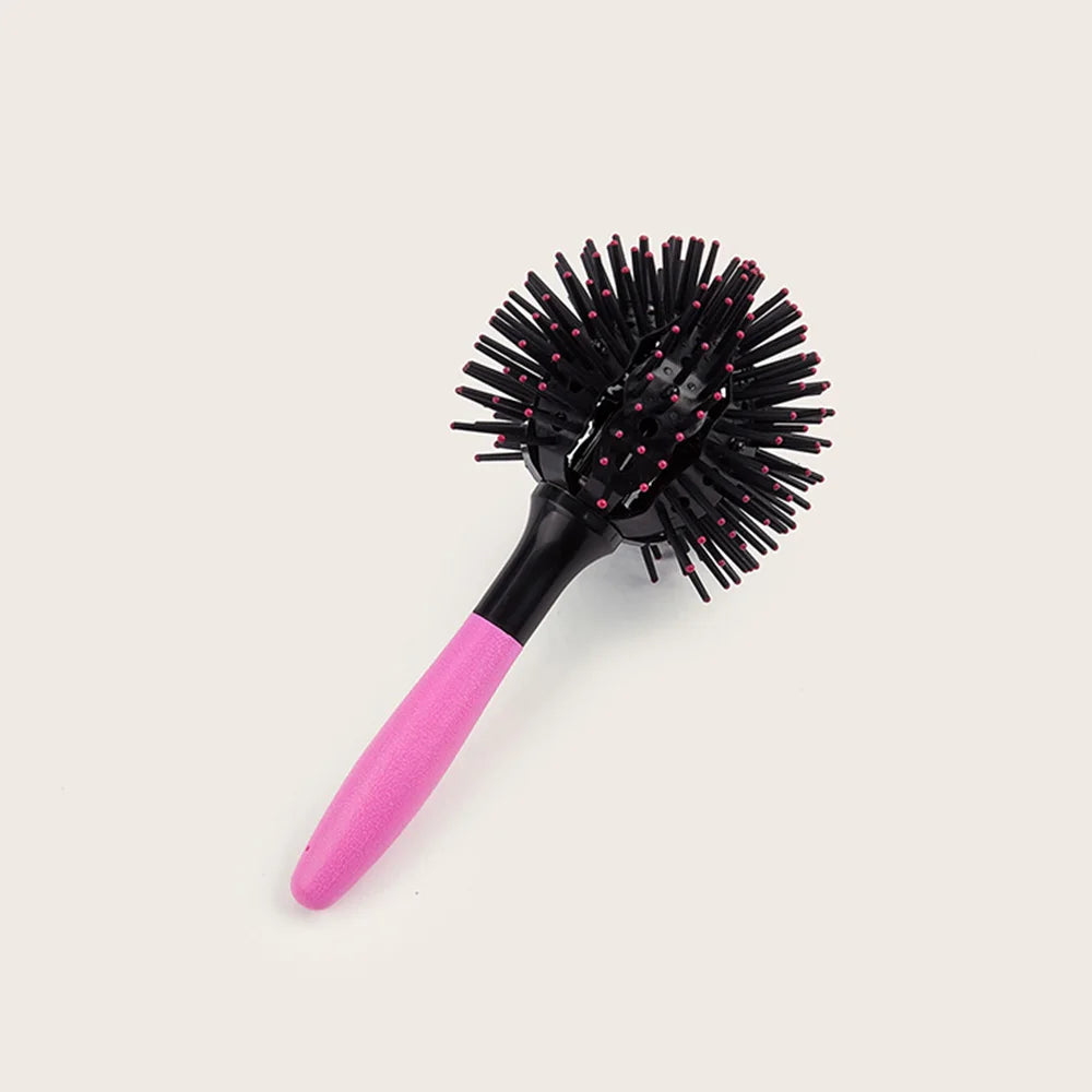 3D Round Hair Brushes Detangling Hairbrush Spherical Ball Brush 360° Round Styling Hair Brush Salon Heat Resistant Hair Combs Oasis Select