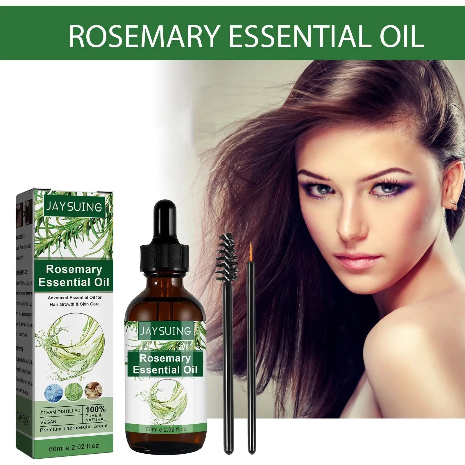 Rosemary Hair Growth Oil – Scalp, Lash & Eyebrow Serum 60ml Hair Growth Oil Oasis Select