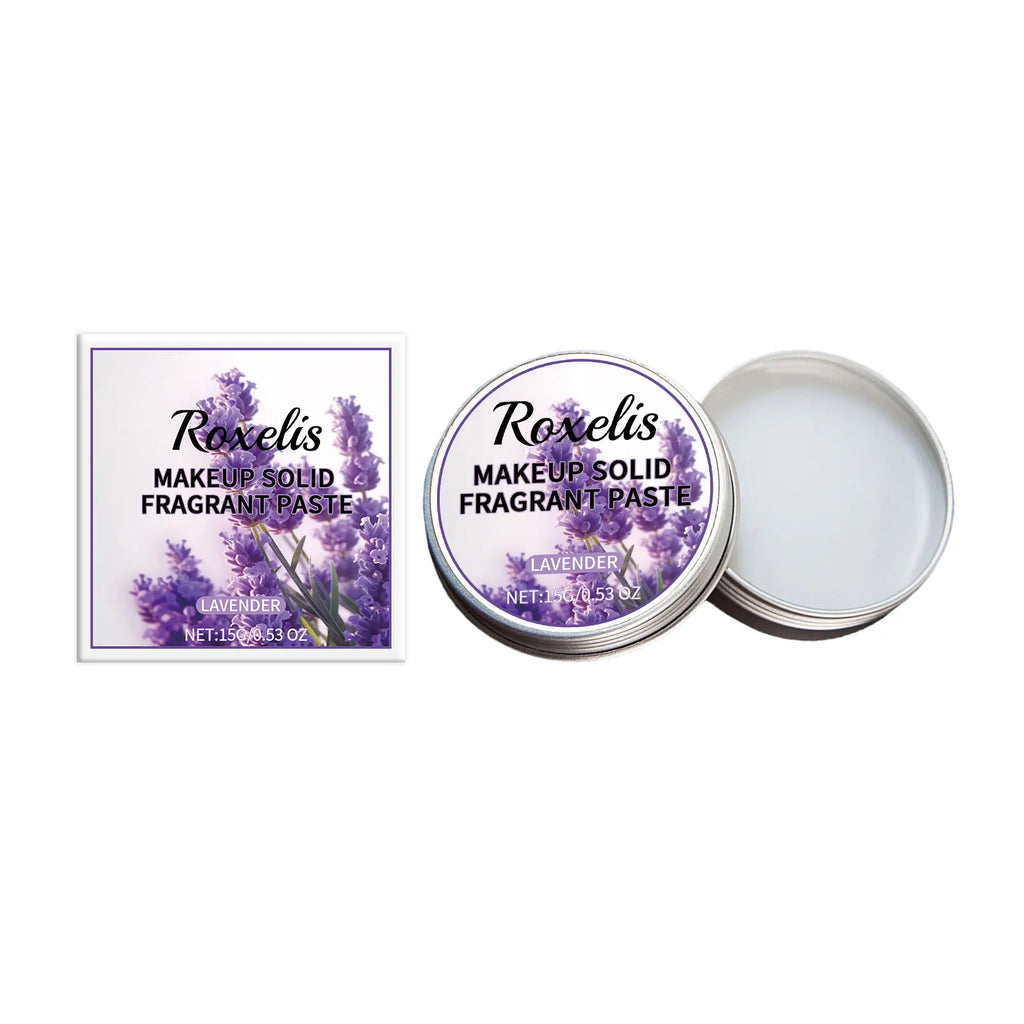 Roxelis Floral Solid Perfume Portable Pocket Elegant Fragrance Lasting Enhance Charms Body Deodorant Female Makeup Solid Balm Oasis Select Lavender United States