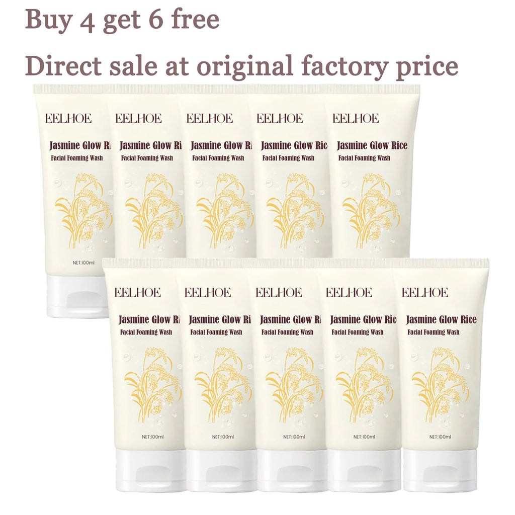100ML Jasmine Facial Wash Gentle Cleaning Skin Refine Pores Refreshing Oil Control Enhance Smoothness Hydrating Face Cleaner Oasis Select 10 pcs United States