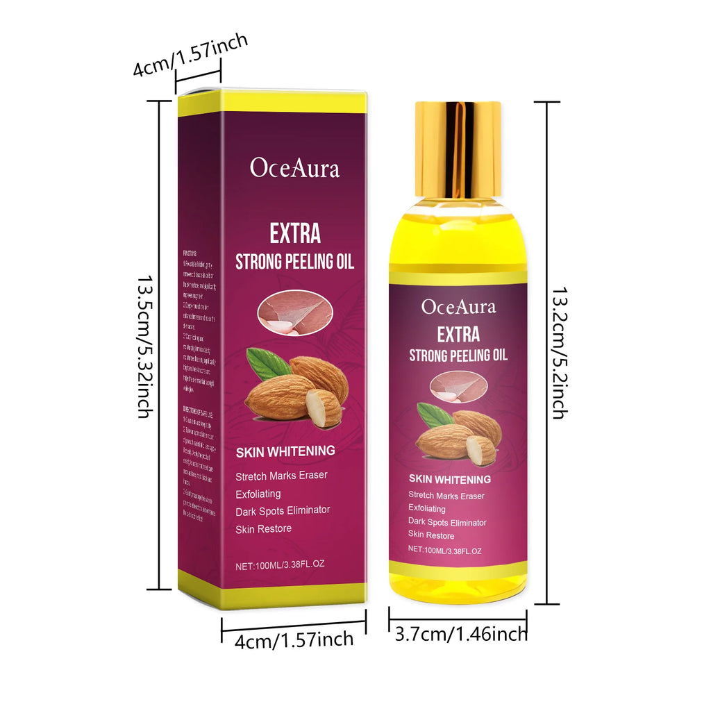 Oceaura Body Exfoliating Oil Gentle Cleaning Dead Skin Moisturizing Enhance Skin Luster Remove Dark Spots Body Peeling Oil Oasis Select