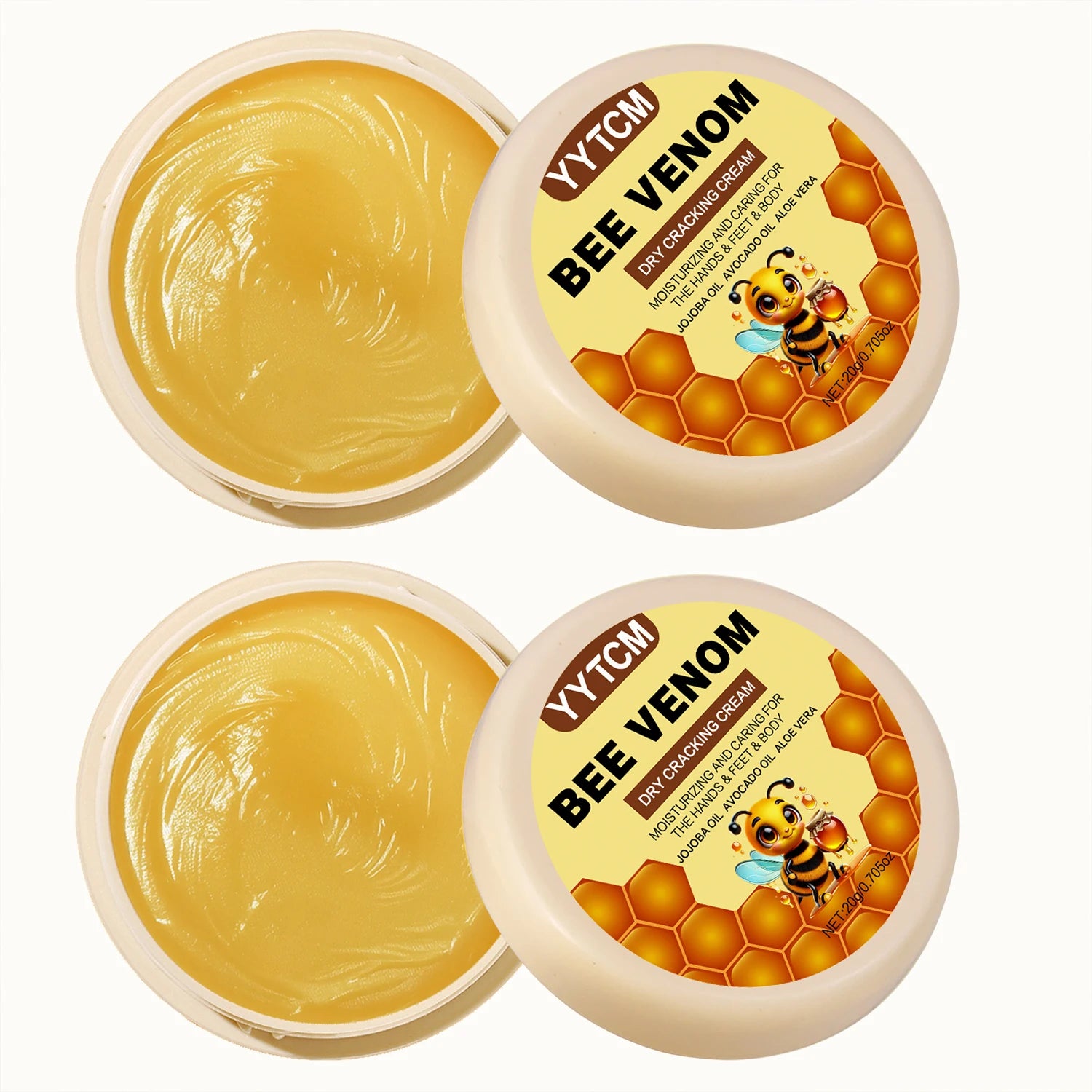 Bee Venom Foot Cream – Deep Hydrating Moisturizer 20g Foot Cream Oasis Select 2Pcs 20g