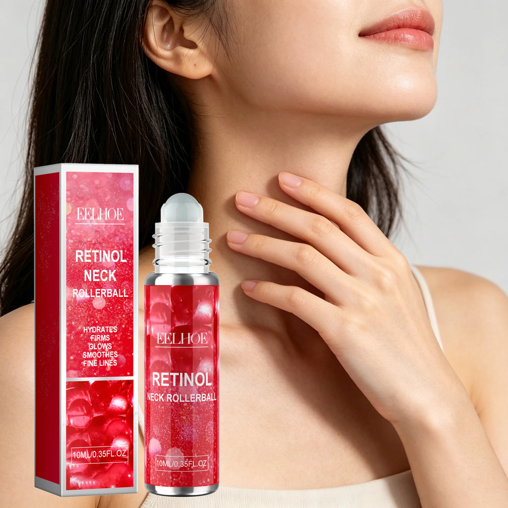 10ML Retinol Neck Serum Roller Daily Moisturizing Enhance Firmness Glowing Fade Fine Lines Smoothing Non-greasy Lifting Glowing Neck Care Serum Oasis Select