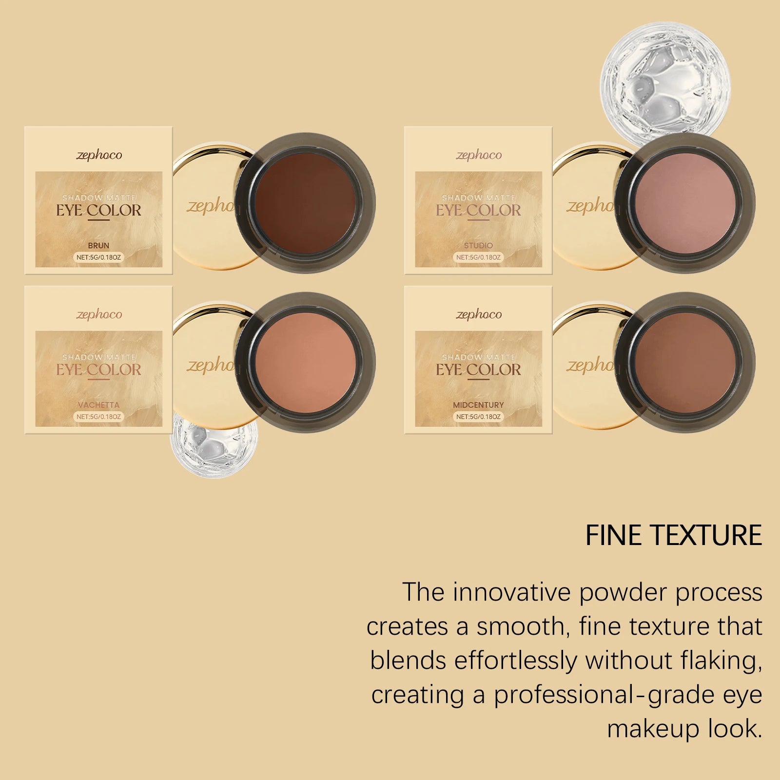 Matte Eyeshadow Palette Earth Color Sweatproof Waterproof Easy Color Silky Matte Eyeshadow Palette for Party Daily Stage Makeup Oasis Select