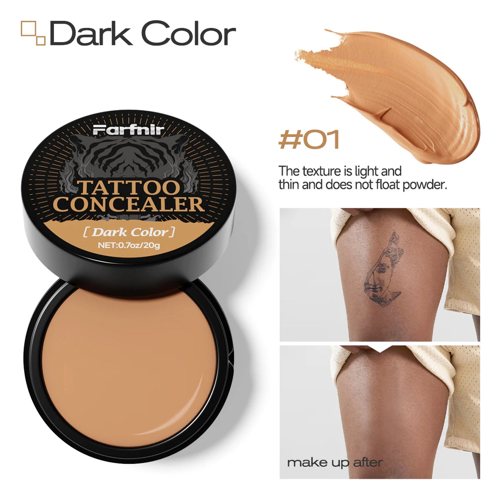 Tattoo concealer cream, waterproof and sweatproof, natural and skin-friendly, available in two colors for you to choose from. Oasis Select