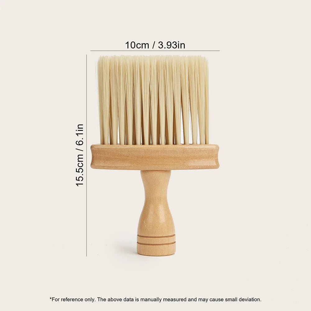 Barber Brush Neck Duster Brush Hair Cutting Brush Soft Barbershop Hair Neck Cleaning Brush Professional Salon Hair Styling Tools Oasis Select Beige