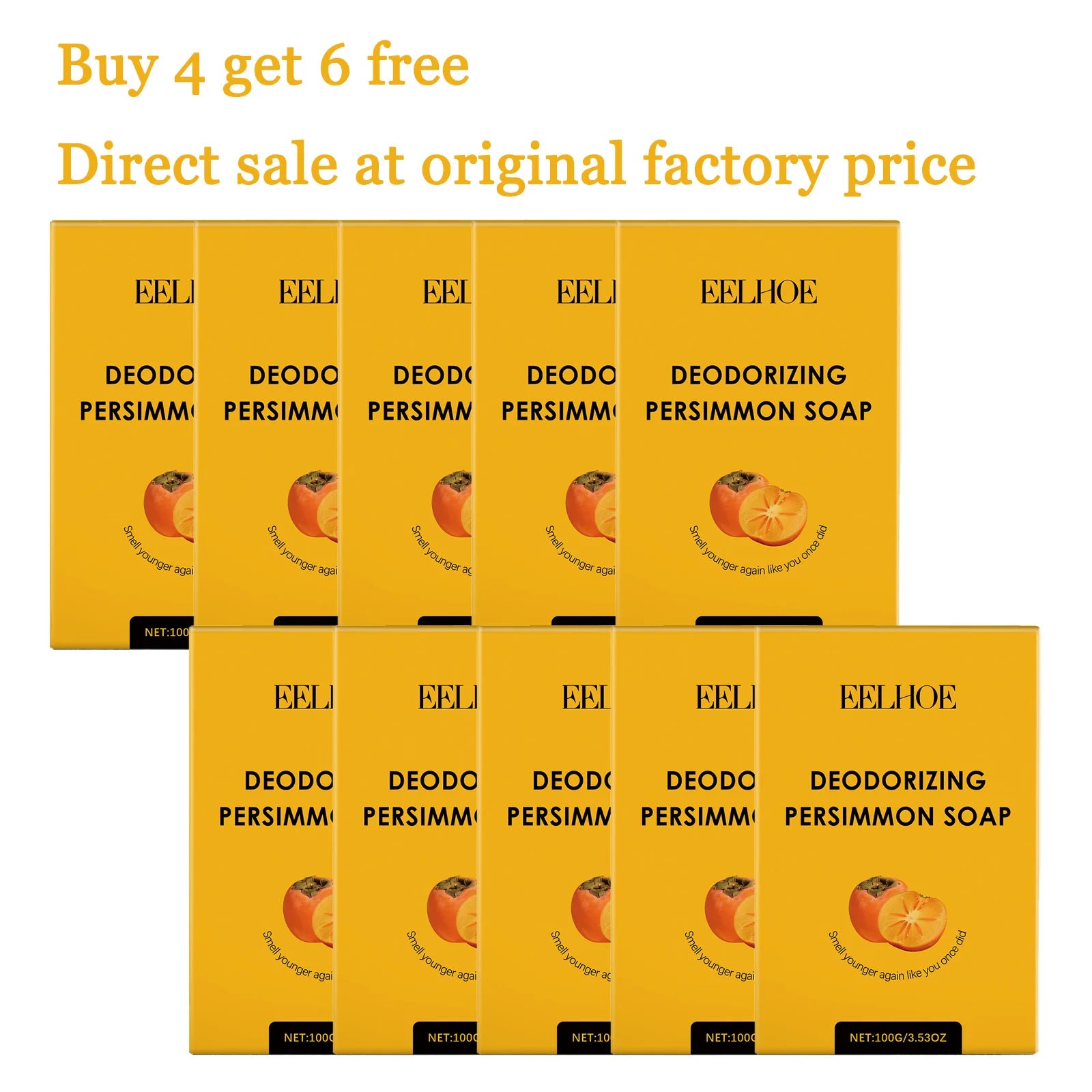 100G Persimmon Body Soap Gentle Cleaning Pore Moisturizing Enhance Smoothness Softening Skin Deodorize Rich Bubble Body Soap Bar Oasis Select 10 pcs United States