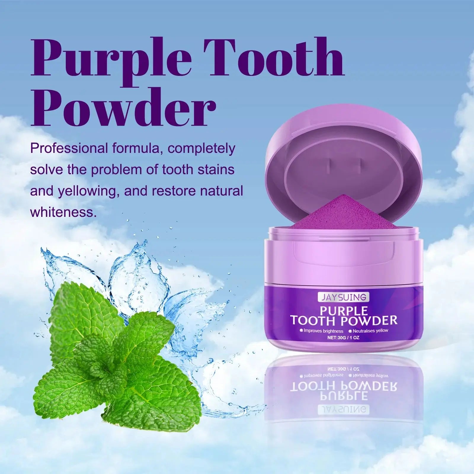 Whitening Tooth Powder – Remove Plaque, Tartar & Freshen Breath Whitening Tooth Powder Oasis Select