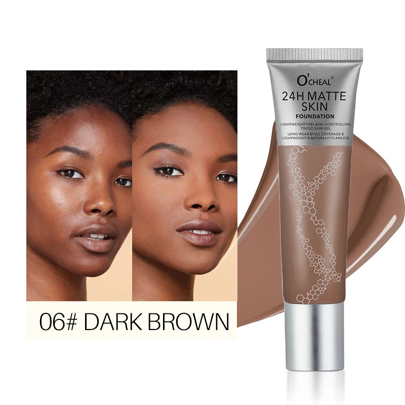 O'Cheal Matte Liquid Foundation – 6 Shades, Concealer & Contour