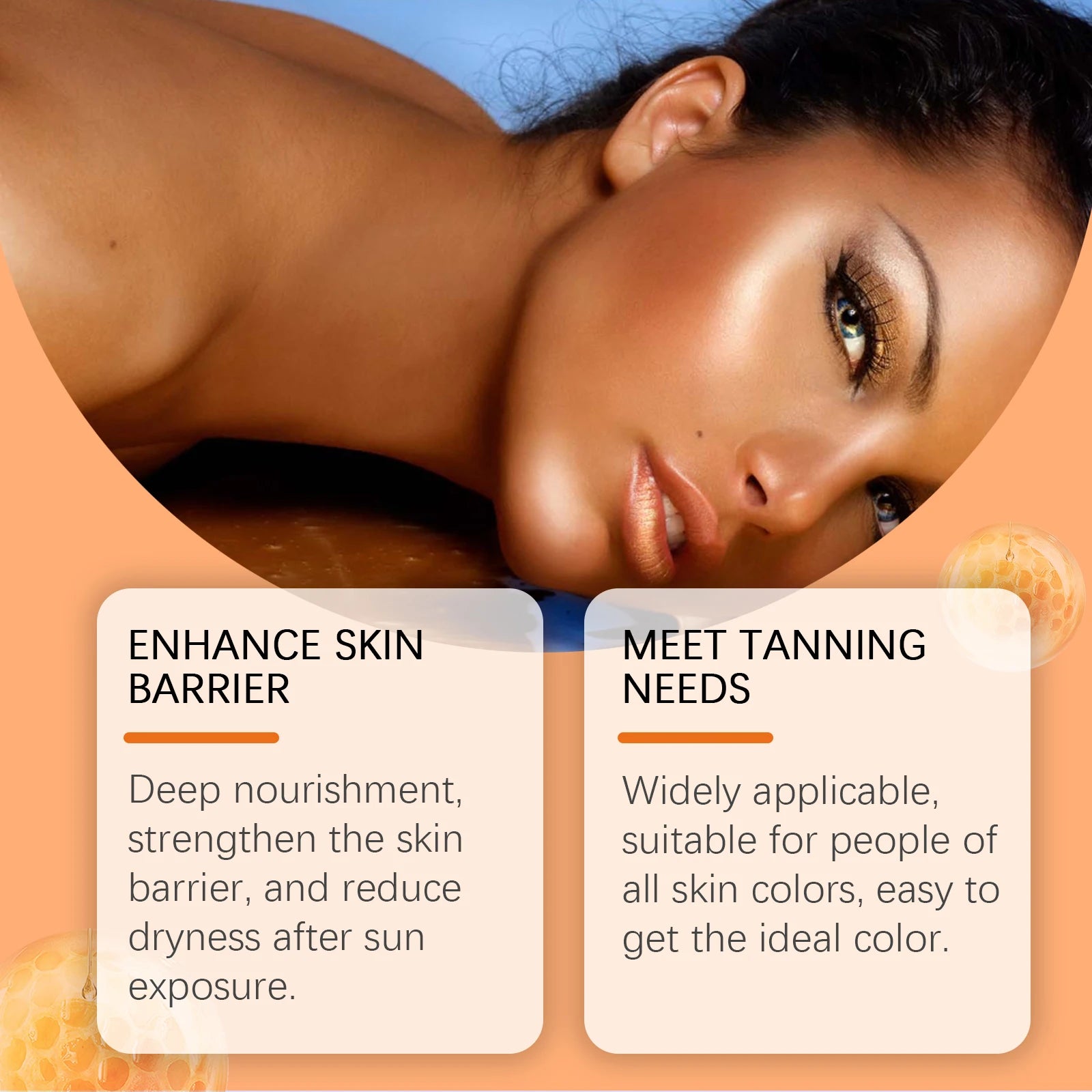30ml Body Tanning Serum Summer Outdoor Moisturizing Sunless Tanning Enhance Health Gloss Smoothing Natural Bronze Wheated Non-sticky Tanning Serum Oasis Select