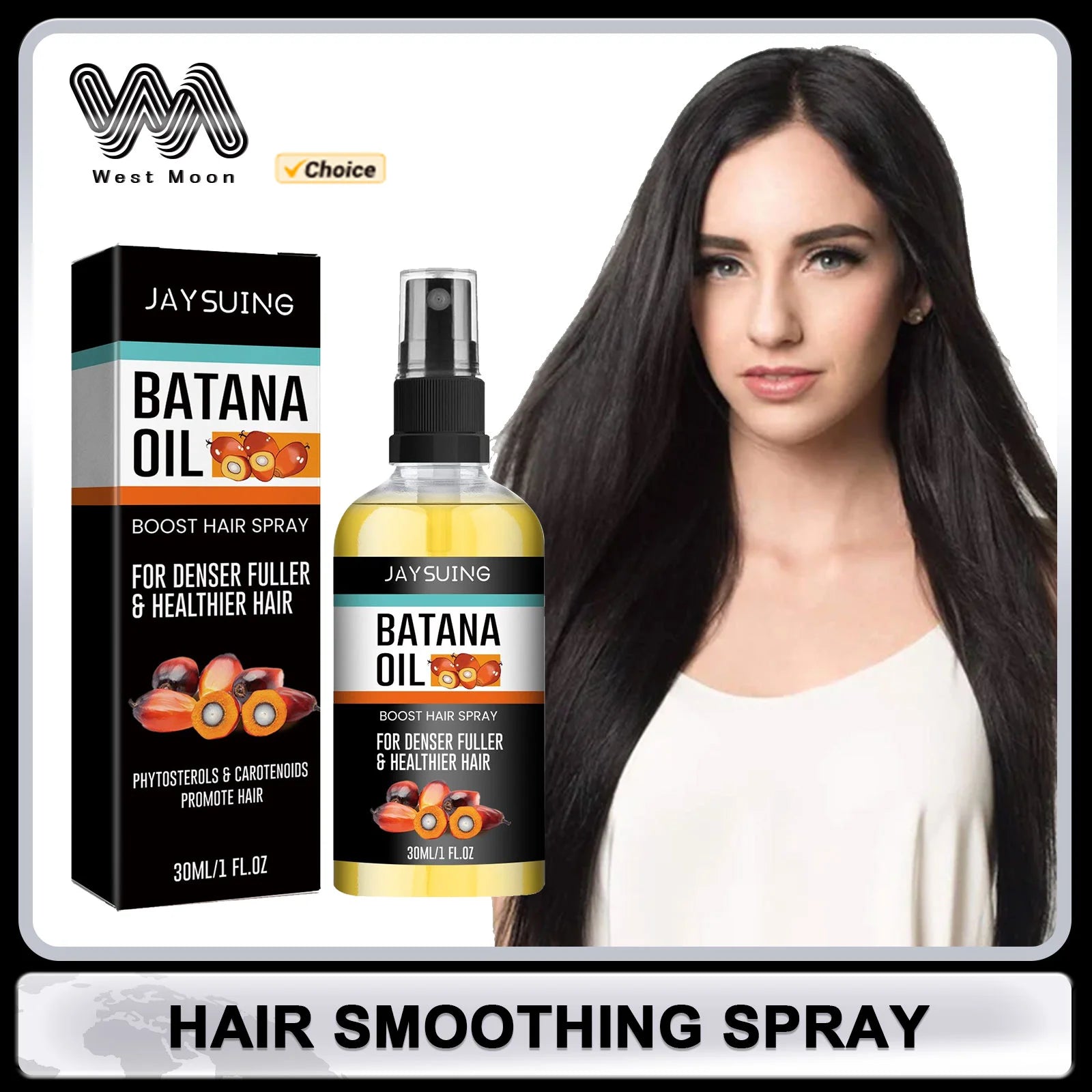 Hair Essential Oil Frizzy Hair Repair Damage Improve Dryness Thickening Hair Root Nourish Scalp Spray Hydrating Hair Conditioner Oasis Select 30ml boxed