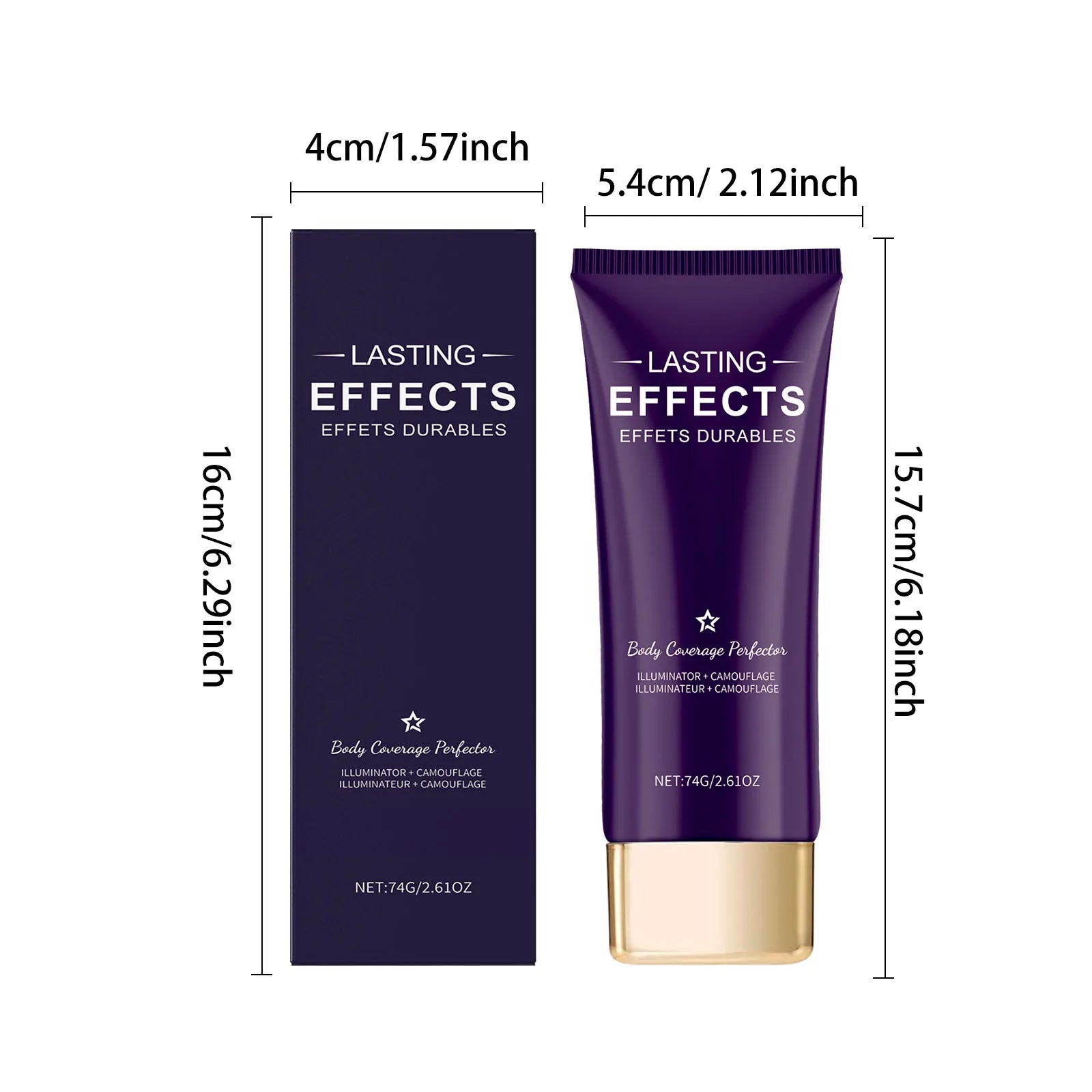 74g High Concealer for Face and Body Full Coverage Acne Scars Spot Concealer Moisturize Light Oil Control Crease-Proof Concealer Oasis Select