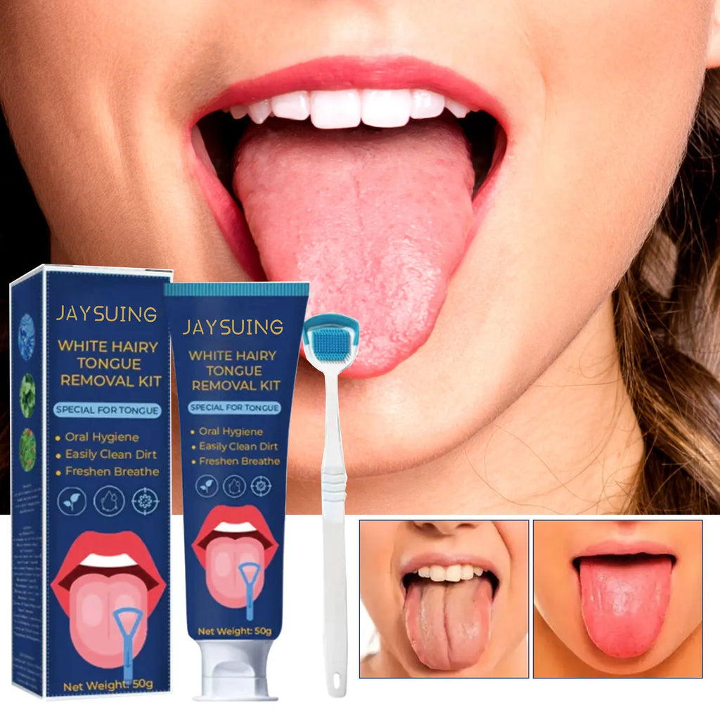 Oralhoe Tongue Cleaning Gel & Scraper – Fresh Breath 50g Tongue Cleaning Set Oasis Select