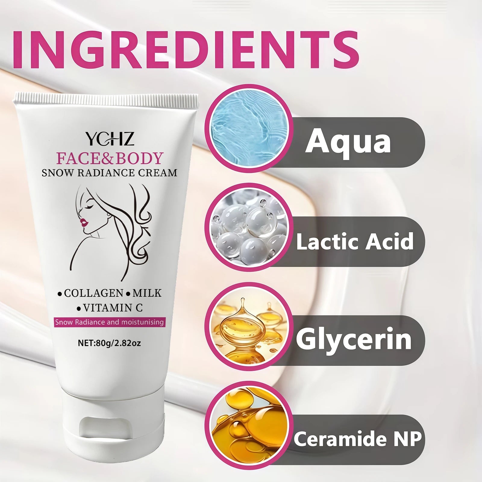 YCHZ Brightening Moisturizing Cream – Niacinamide & Retinol