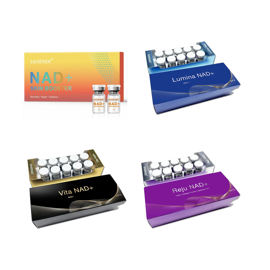 SANENDI NAD+ Serum 10 Vials – Hyaluronic Acid & Collagen Peptide