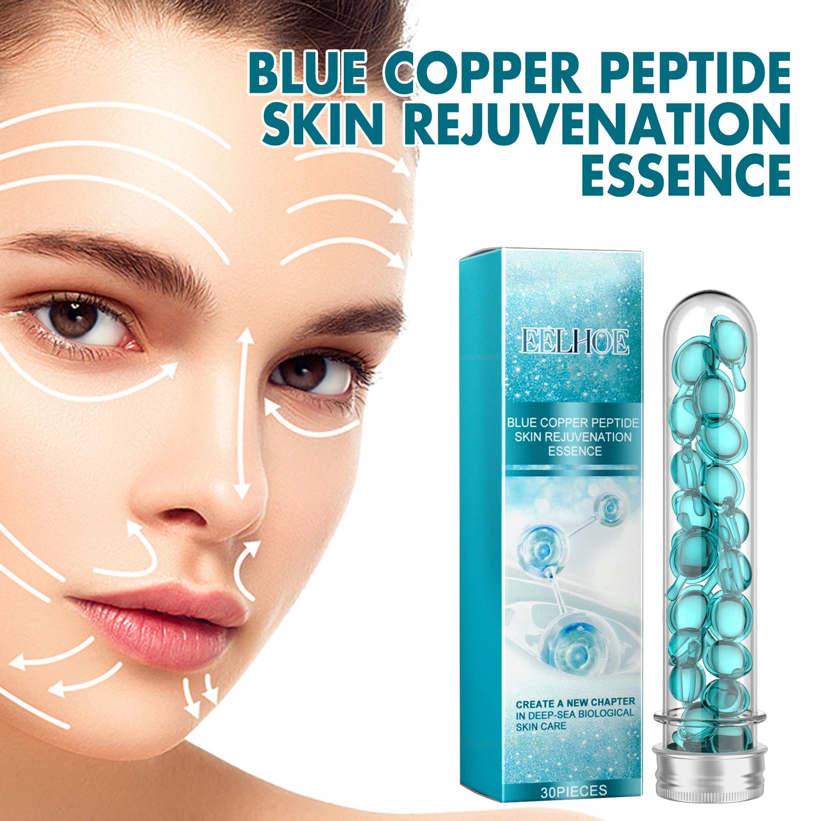 30PCS Facial Serum Capsules Deep Moisturizing Enhance Smoothness Rejuvenating Skin Boosts Elasticity Improve Skin Texture Firming Face Serum Oasis Select