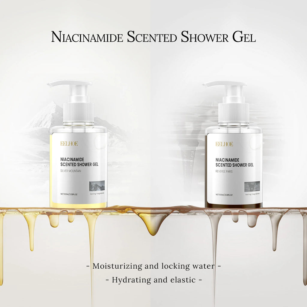 100ML Niacinamide Body Shower Gel Gentle Cleaning Skin Remove Dead Skin Pore Shrink Enhance Smoothness Glowing Body Washing Gel Oasis Select