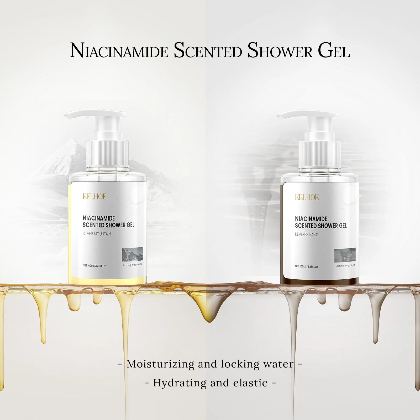 100ML Niacinamide Body Shower Gel Gentle Cleaning Skin Remove Dead Skin Pore Shrink Enhance Smoothness Glowing Body Washing Gel Oasis Select