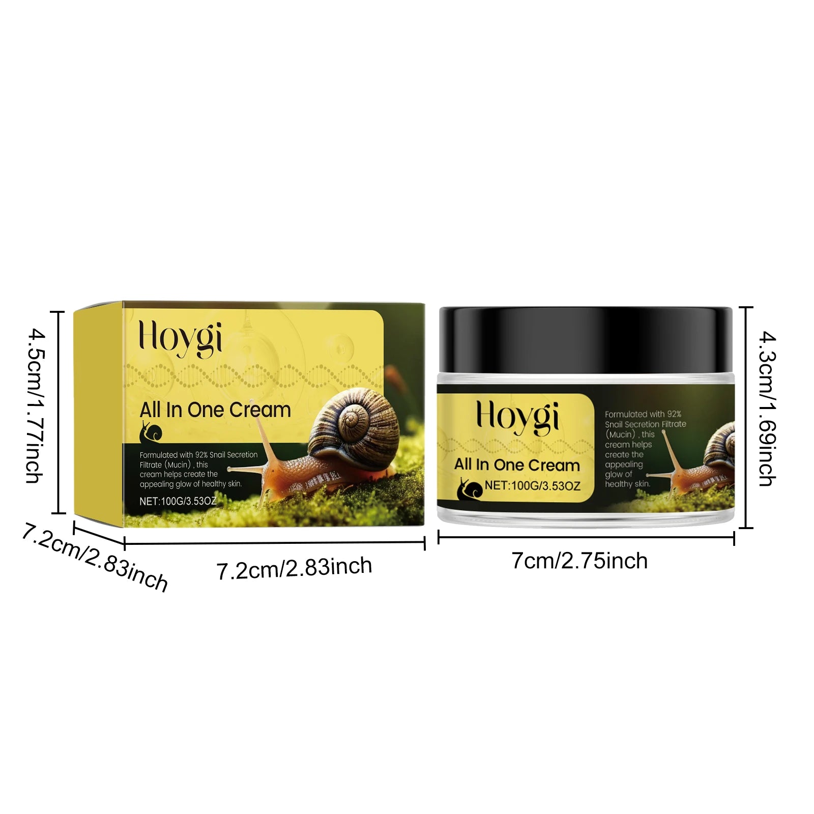 100g Snail Essence Face Cream Moisturizing Reduce Dryness Repairing Damaged Enhance Smoothness Soothing Discomfort Snail Face Lotion Oasis Select