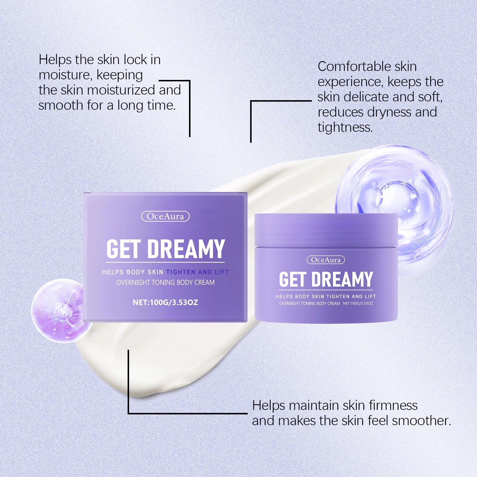Oceaura Body Shaping Cream Lasting Moisturize Enhance Skin Elasticity Reduce Sagging Lifting Softening Slimming Body Cream Oasis Select