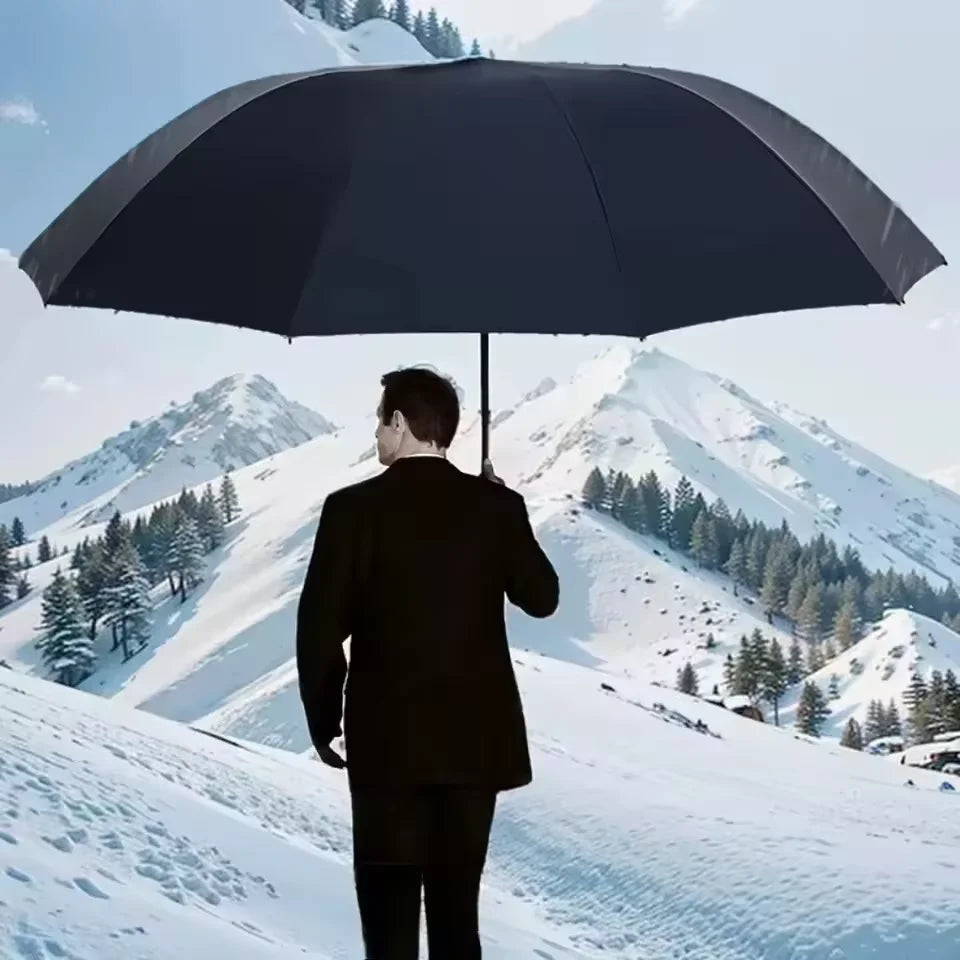 Extra-Large 130cm Parasol Features a Three-Fold Design It Can Be Used in Both Sunny and Rainy Weather and Offers UV Protection Oasis Select