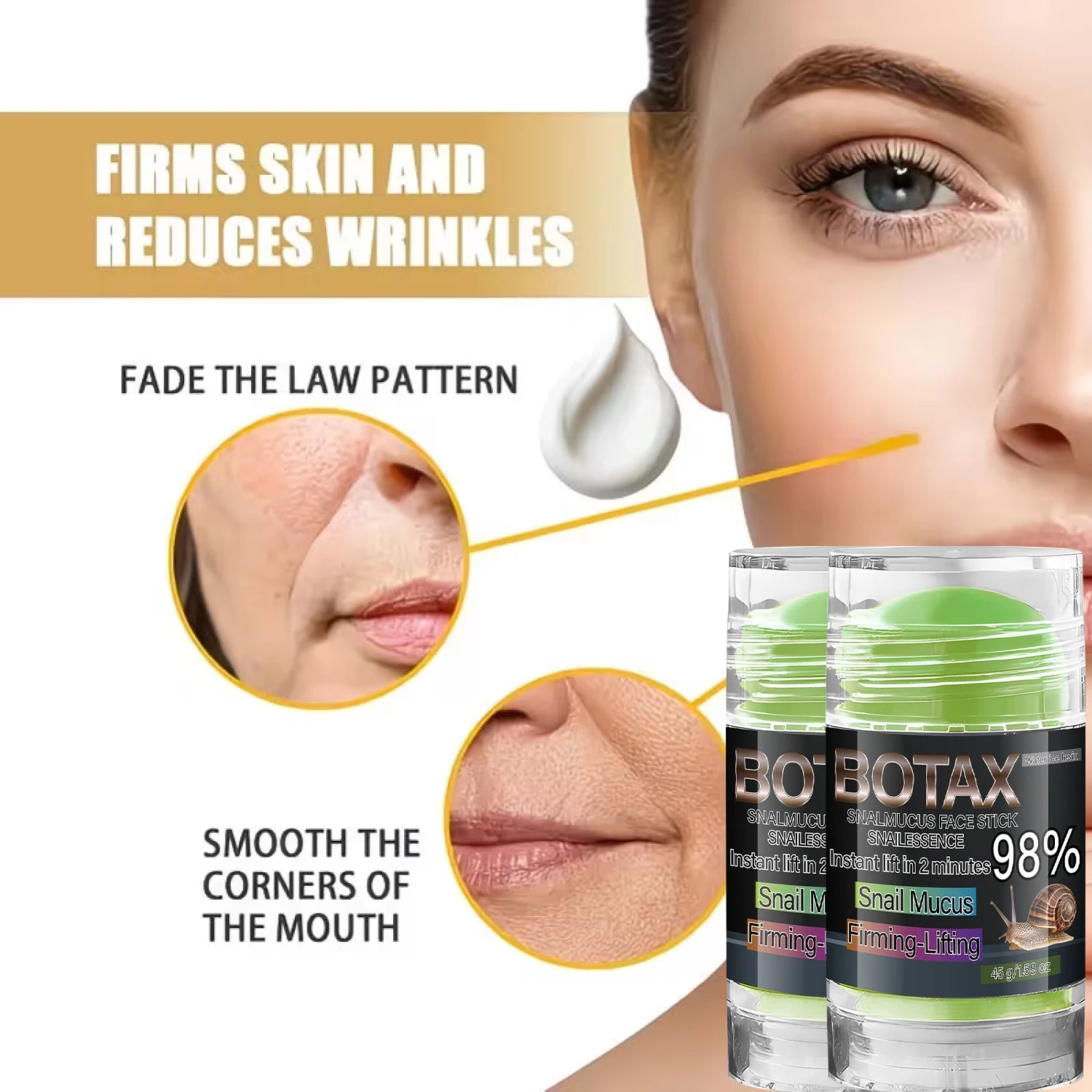 BOTAX 98% Snail Mucus Face Cream – Firming & Lifting Moisturizer Snail Mucin Face Cream Oasis Select