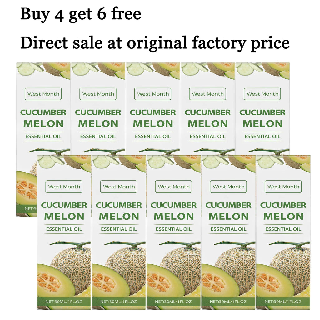 30ML Cucumber Melon Essence Oil Deep Moisturizing Enhance Smoothness Relaxing Muscle Lasting Fresh Fragrance Soothing Body Oil Oasis Select 10 pcs Other United States