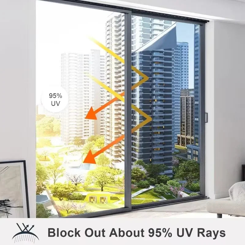 Sunscreen And Heat Insulation Film All-Round UV Protection Anti-Glare Privacy Sunshade Film Vinyl Film Glass Protection Sticker. Oasis Select