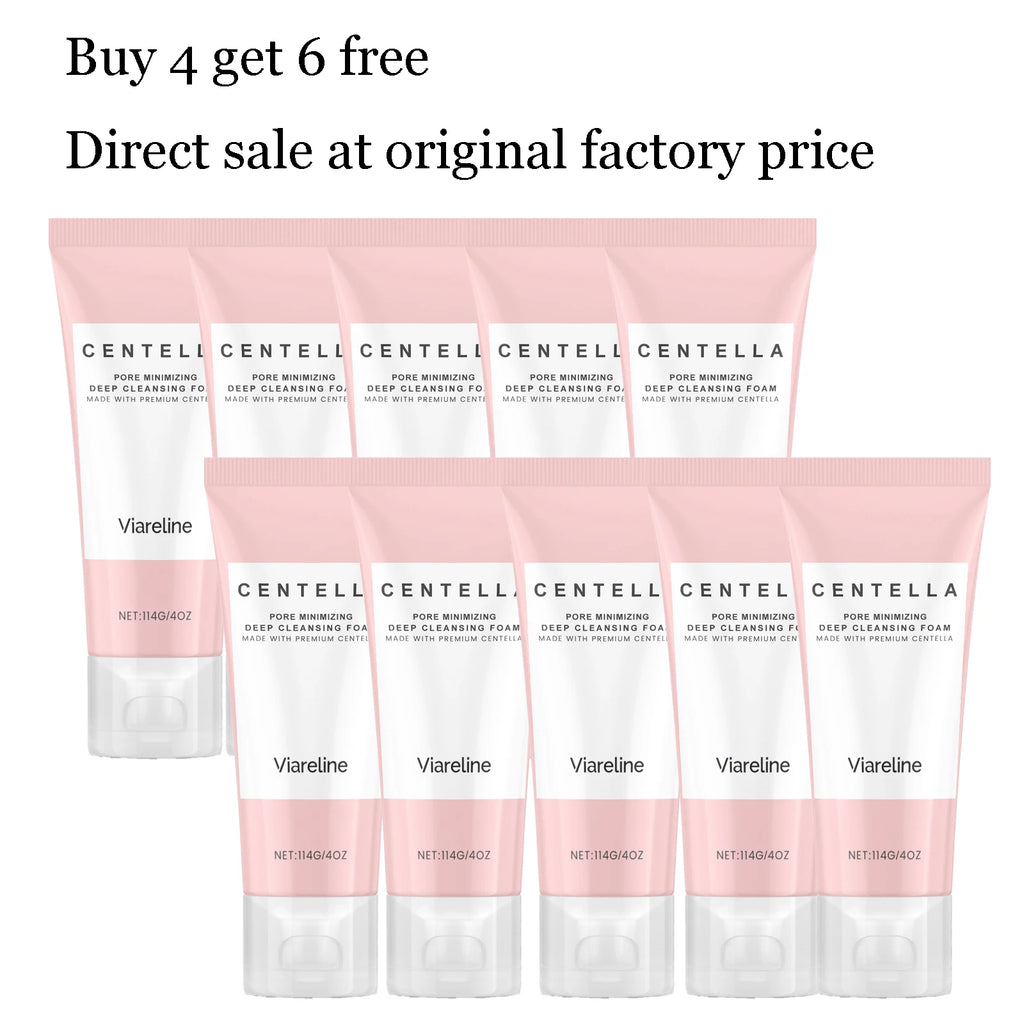 114g Centella Facial Cleaner Deep Cleaning Pore Dirts Moisturizing Soothing Redness No-Tight Smoothing Daily Face Cleaner Gel Oasis Select 10 pcs United States