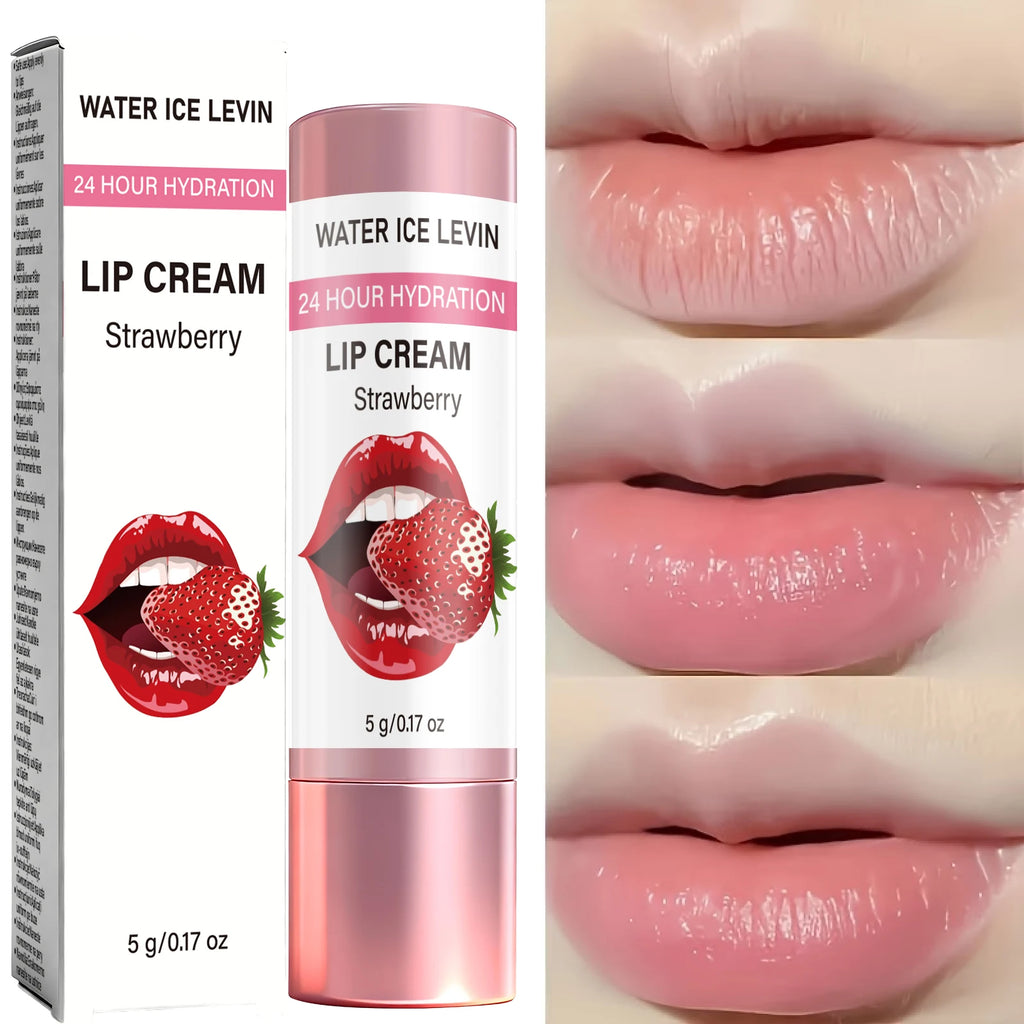 24H Strawberry Extract Lip Cream – Moisturize & Heal Chapped Lips Lip Moisturizer Cream Oasis Select