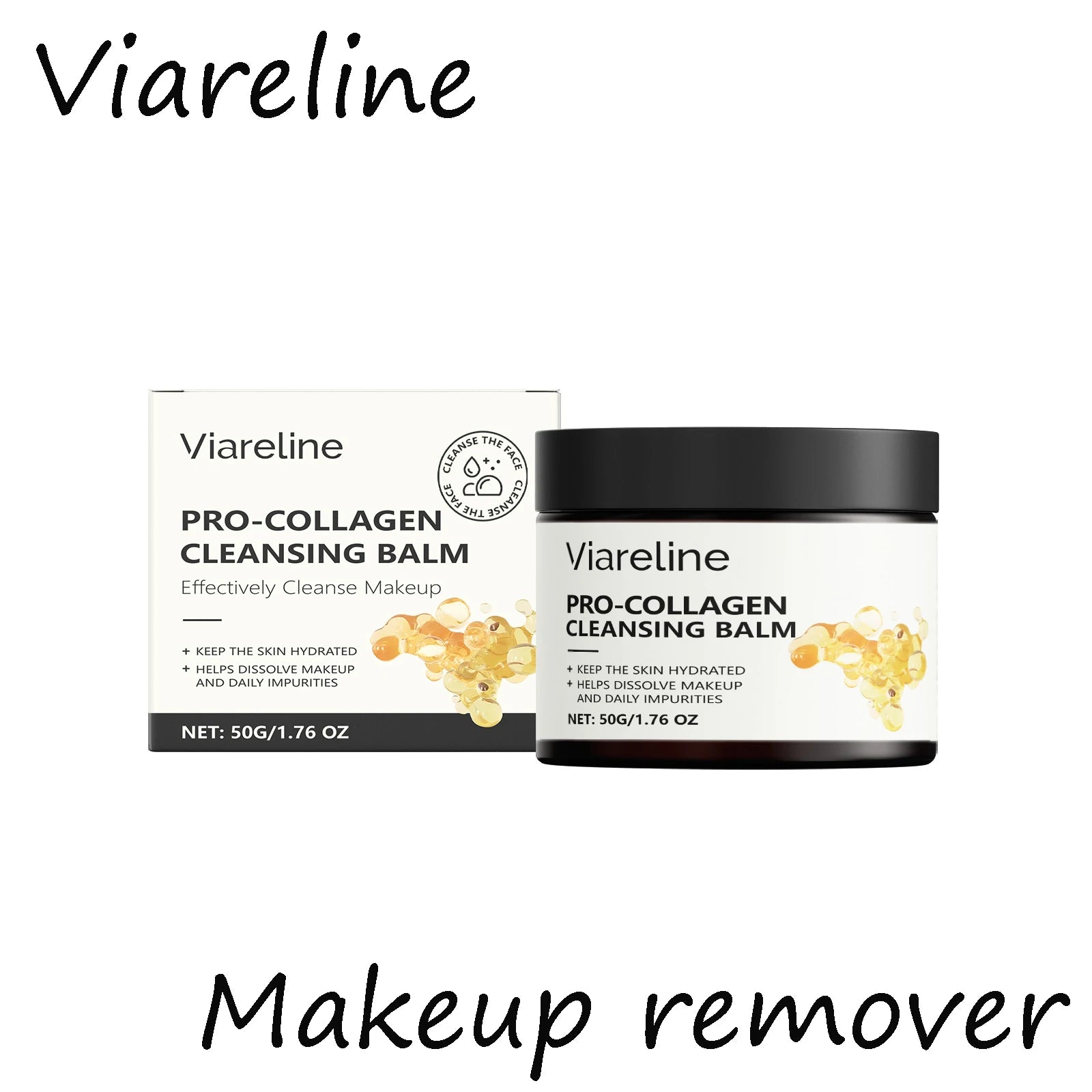 Collagen Face Makeup Remove Cream Gentle Cleaning Non-irritating Quick Dissolve Makeup Refreshing Oil Control Face Makeup Remove Oasis Select