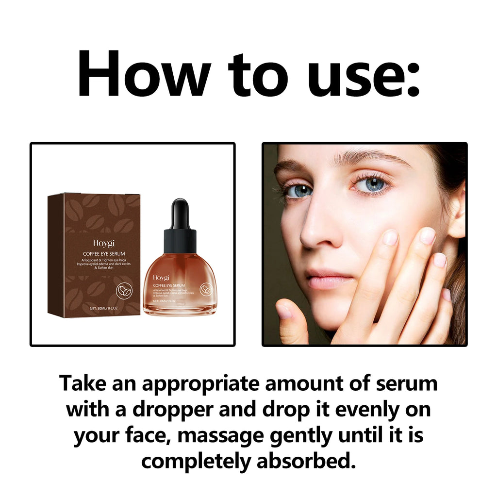 30ML Coffee Face Serum Deeep Moisturizing Reduce Dryness Fade Fine Lines Enhance Skin Elasticity Tightening Lifting Anti-oxidant Softening Eye Serum Oasis Select
