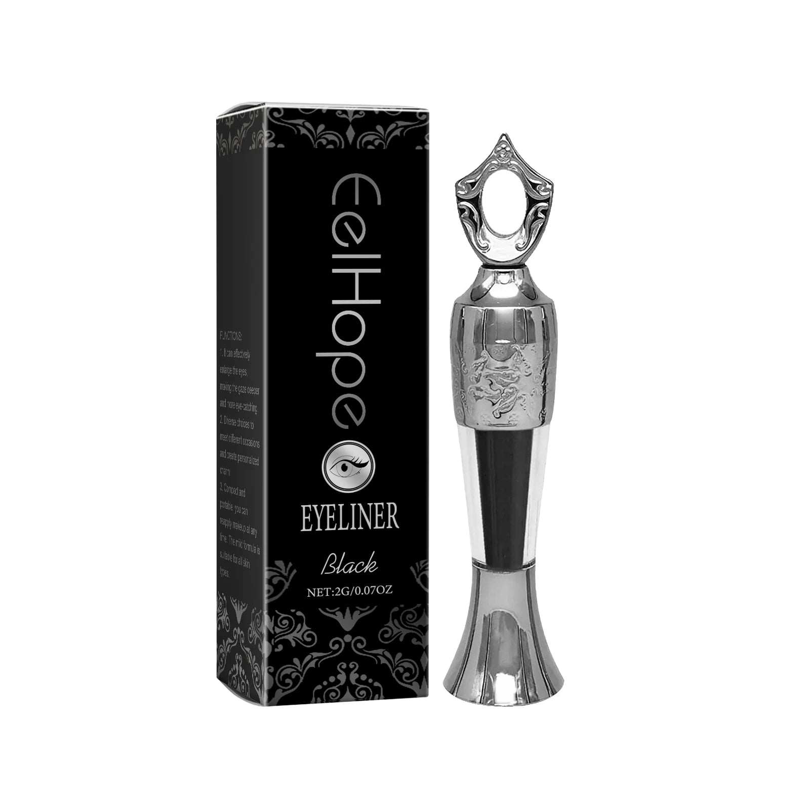 EELHOPE Eyeliner Liquid Waterproof Natural Smooth Quick Drying Durable Non-Fading Sweatproof Eye Makeup Eye Liquid eyeliner Oasis Select Black United States