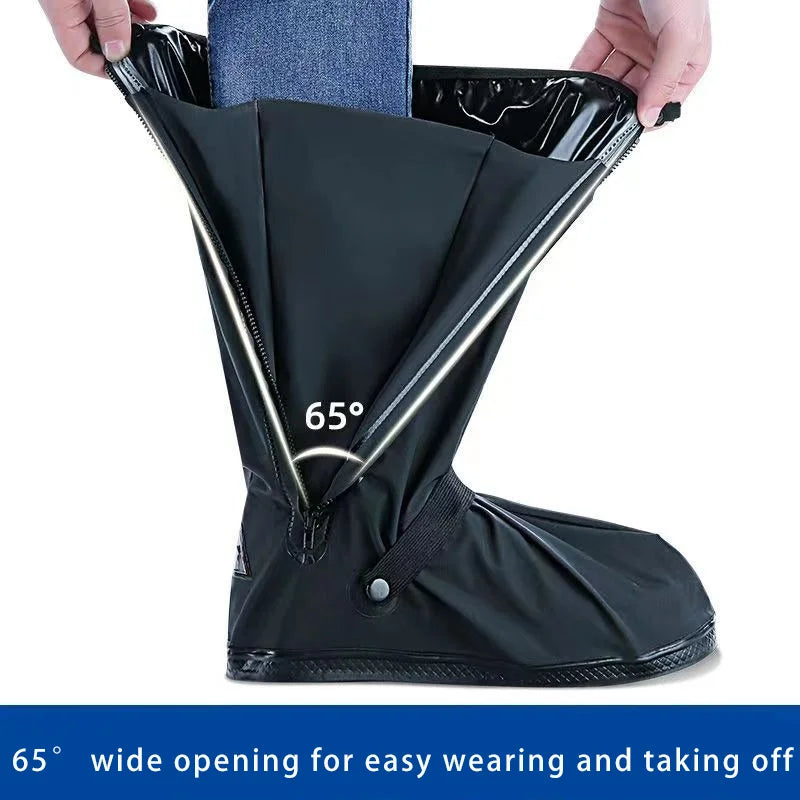 Easy to Put On and Take Off Waterproof Rainproof and Non-Slip Shoe Covers for Outdoor Use Thick and Wear-Resistant Unisex Oasis Select