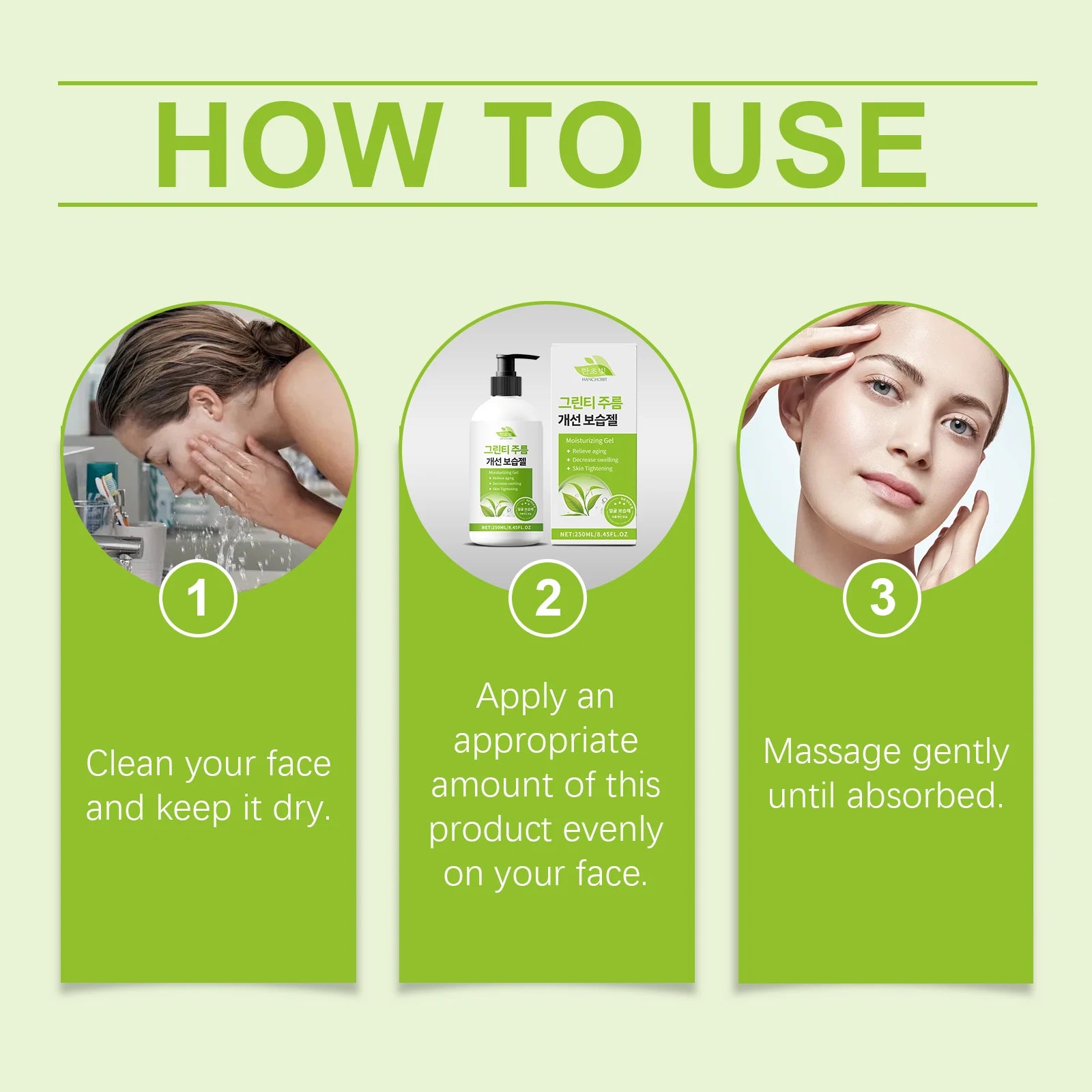 250ml Tea Tree Face Firming Gel Deep Moisturizing Smoothing Soothing Redness Tightening Lifting Mild Facial Hydrating Gel Oasis Select