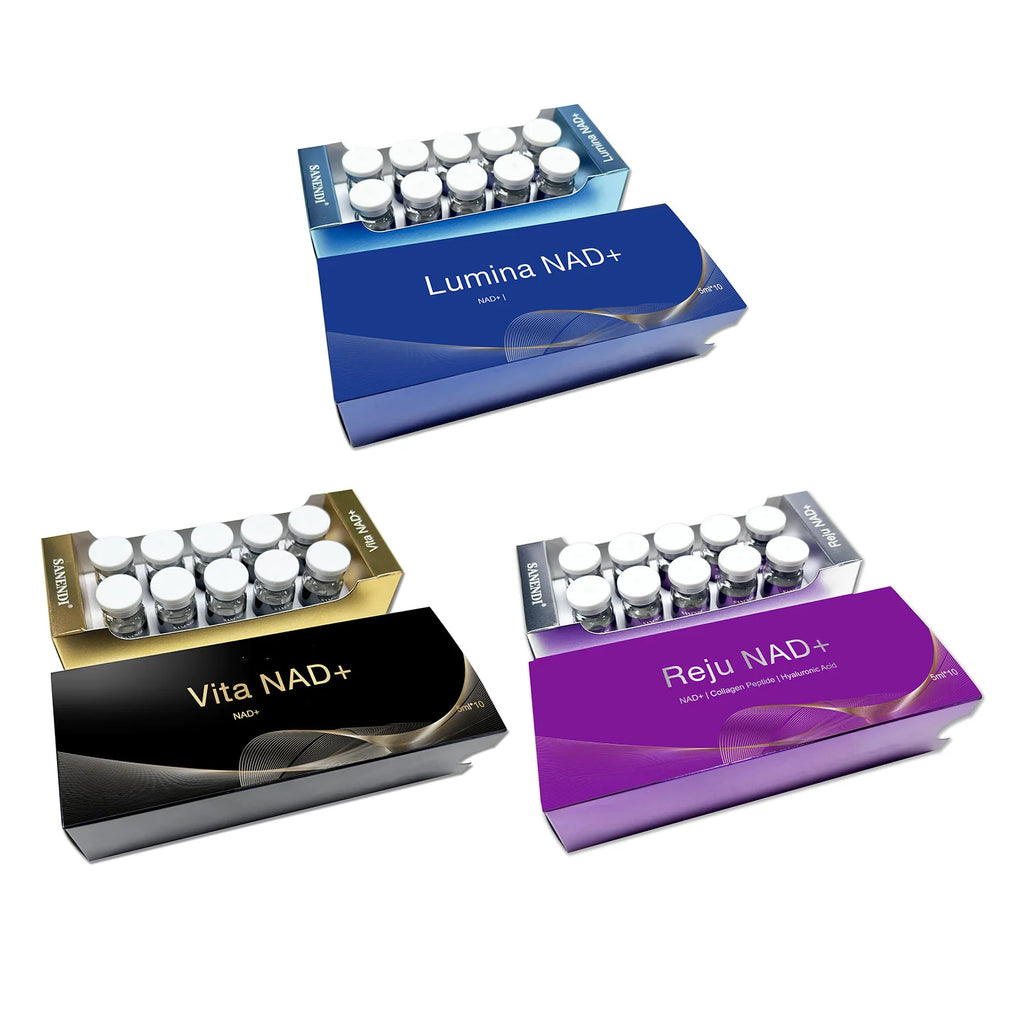 SANENDI NAD+ Serum 10 Vials – Hyaluronic Acid & Collagen Peptide