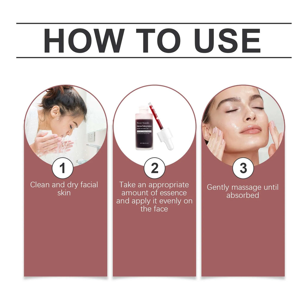 30ML Face Exfoliating Serum Gentle Reduce Dullness Fade Fine Lines Smoothing Clarifying Pores Glowing Skin Tone Facial Serum Oasis Select