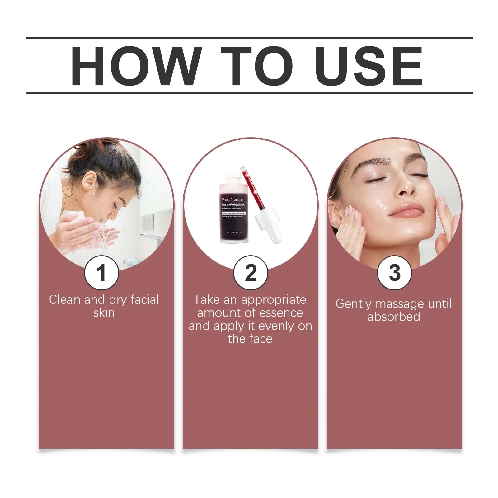 30ML Face Exfoliating Serum Gentle Reduce Dullness Fade Fine Lines Smoothing Clarifying Pores Glowing Skin Tone Facial Serum Oasis Select
