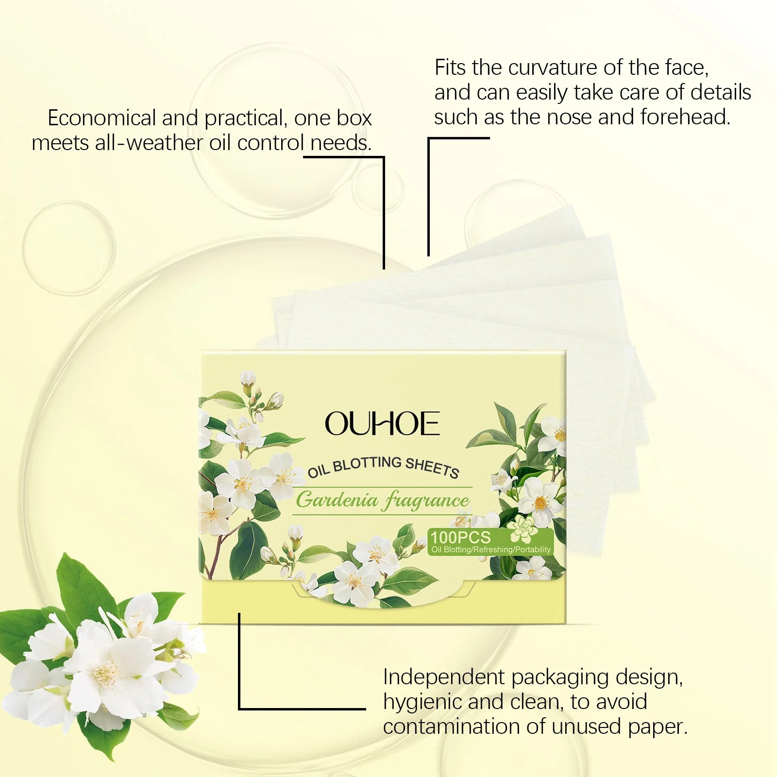 100 Pieces Multi Scent Oil Blotting Paper Face Oil Control Sheets Keep Skin Fresh Comfortable Non-irritating Oil Absorbing Sheet Oasis Select