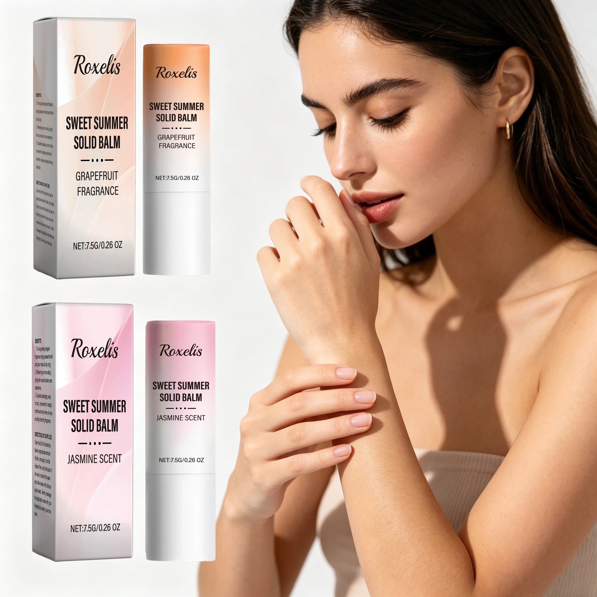 7.5g Floral & Fruity Scent Perfume Balm Natural Fresh Fragrance Lasting Sweet Scent Enhance Charming Improve Confidence Soothing Mood Solid Balm Oasis Select