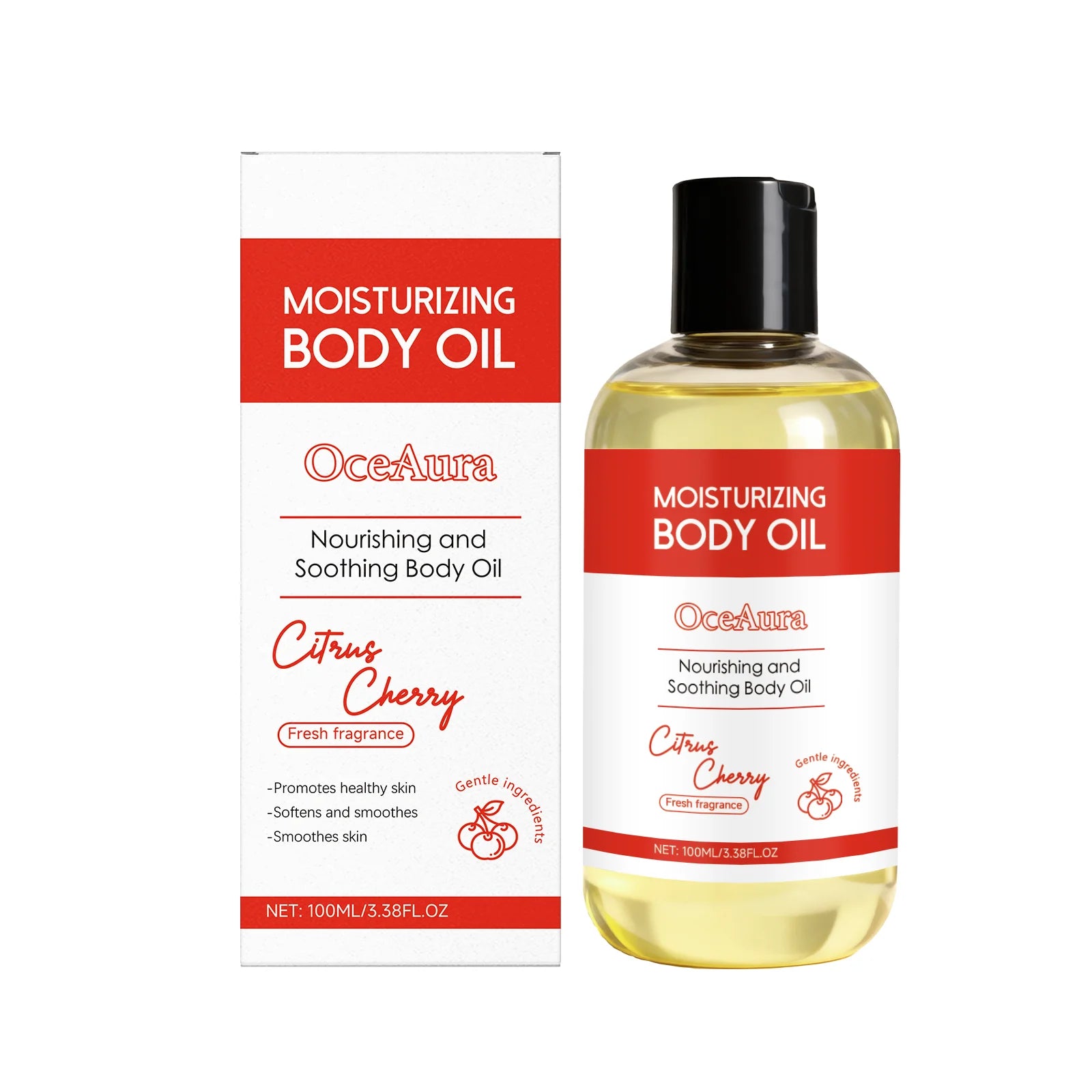 Oceaura Body Essence Oil Deep Moisturizing Improve Skin Elasticity Non-greasy Smoothing Refreshing Soothing Glow Body Care Oil Oasis Select Cherry Other United States