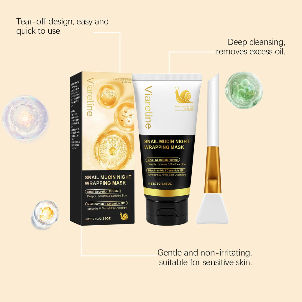 Viareline Turmeric Sleeping Mask Gentle Hydrating & Exfoliating Facial Mask Overnight Moisturize Smoothing for Daily Skin Care Oasis Select