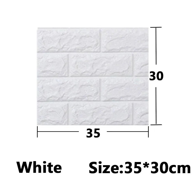 1-30Pcs 35x30cm Wallpaper Kitchen Bedroom Background Decoration Wall Panels Stickers Waterproof for Living Room 3D DIY Home Oasis Select white 1pcs 35X30cm