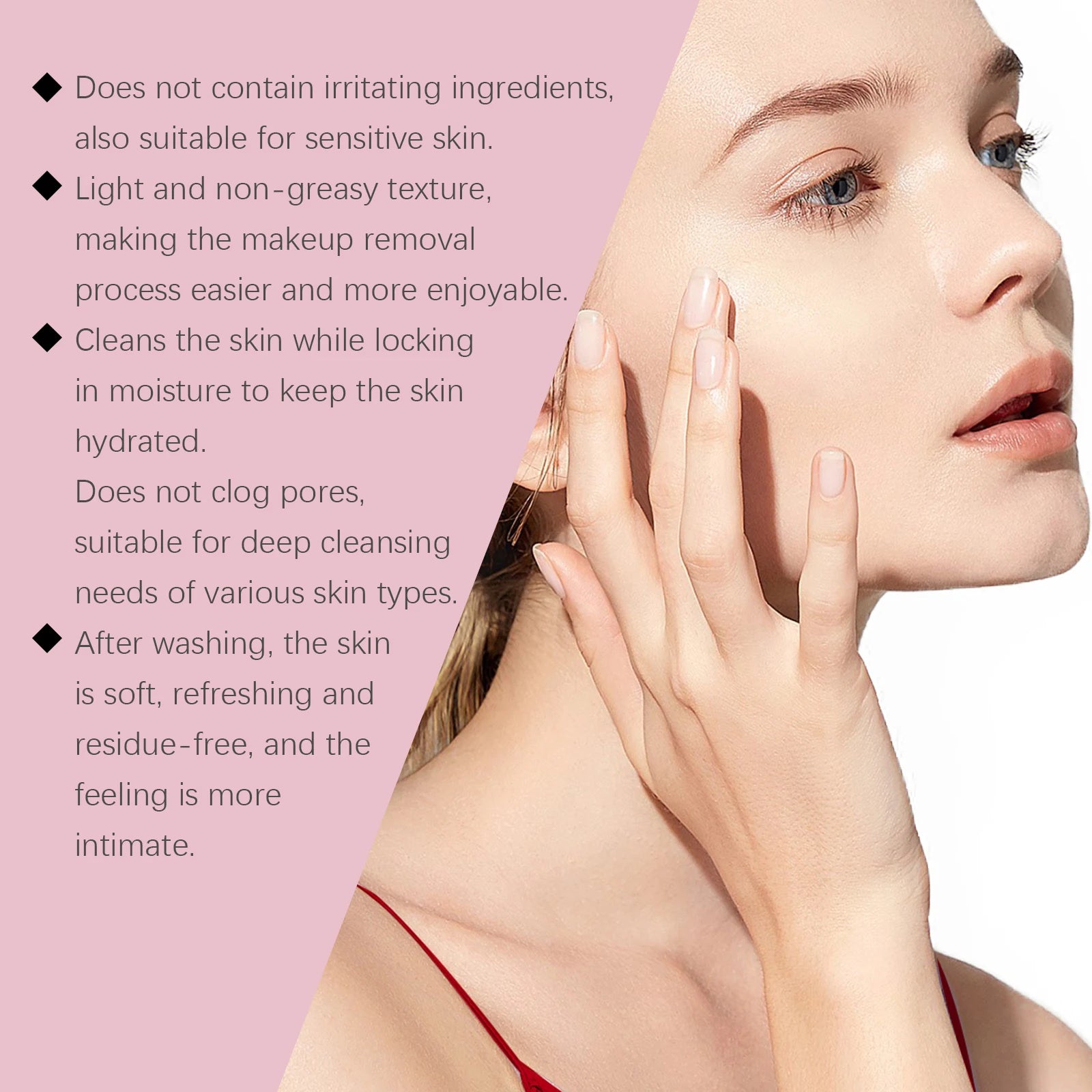 12PCS Gentle Makeup Remover Oil Deep Moisturizing Cleaning Pores Non-tight Strengthen Skin Barrier Soothing Redness Glowing Oil Control Facial Makeup Remover Oasis Select