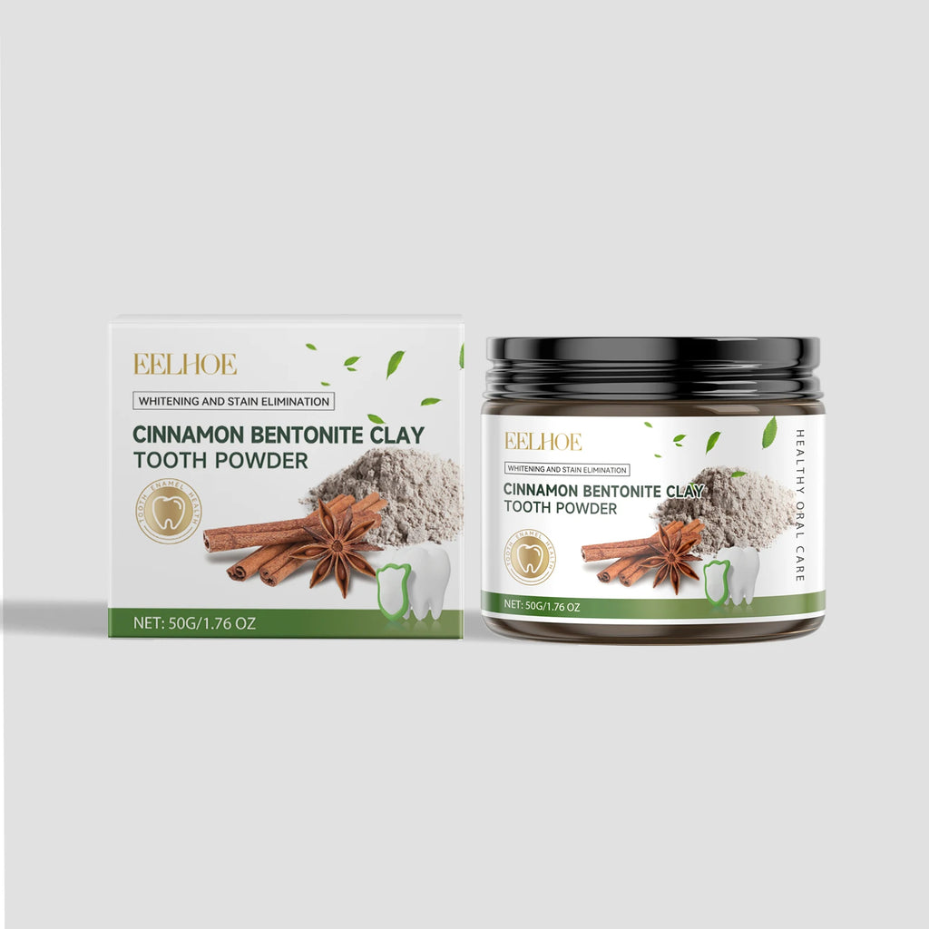 Natural Bentonite Clay Teeth Powder Cleaning Yellow Stains Promote Oral Health Remove Food Residues Refreshing Teeth Care Powder Oasis Select Cinnamon United States