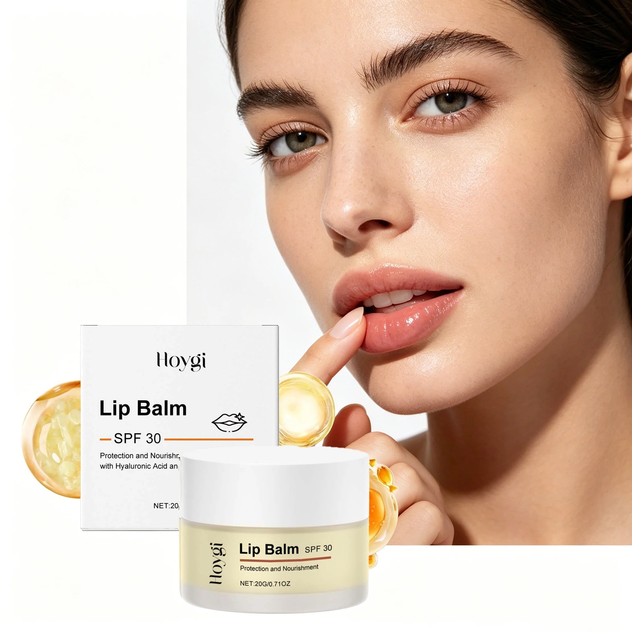 20G SPF30 Lip Balm Lasting Moisturizing Enhance Smoothness Improve Skin Texture Deep Nourishing Non-greasy Strengthen Barrier Softening Lip Balm Oasis Select