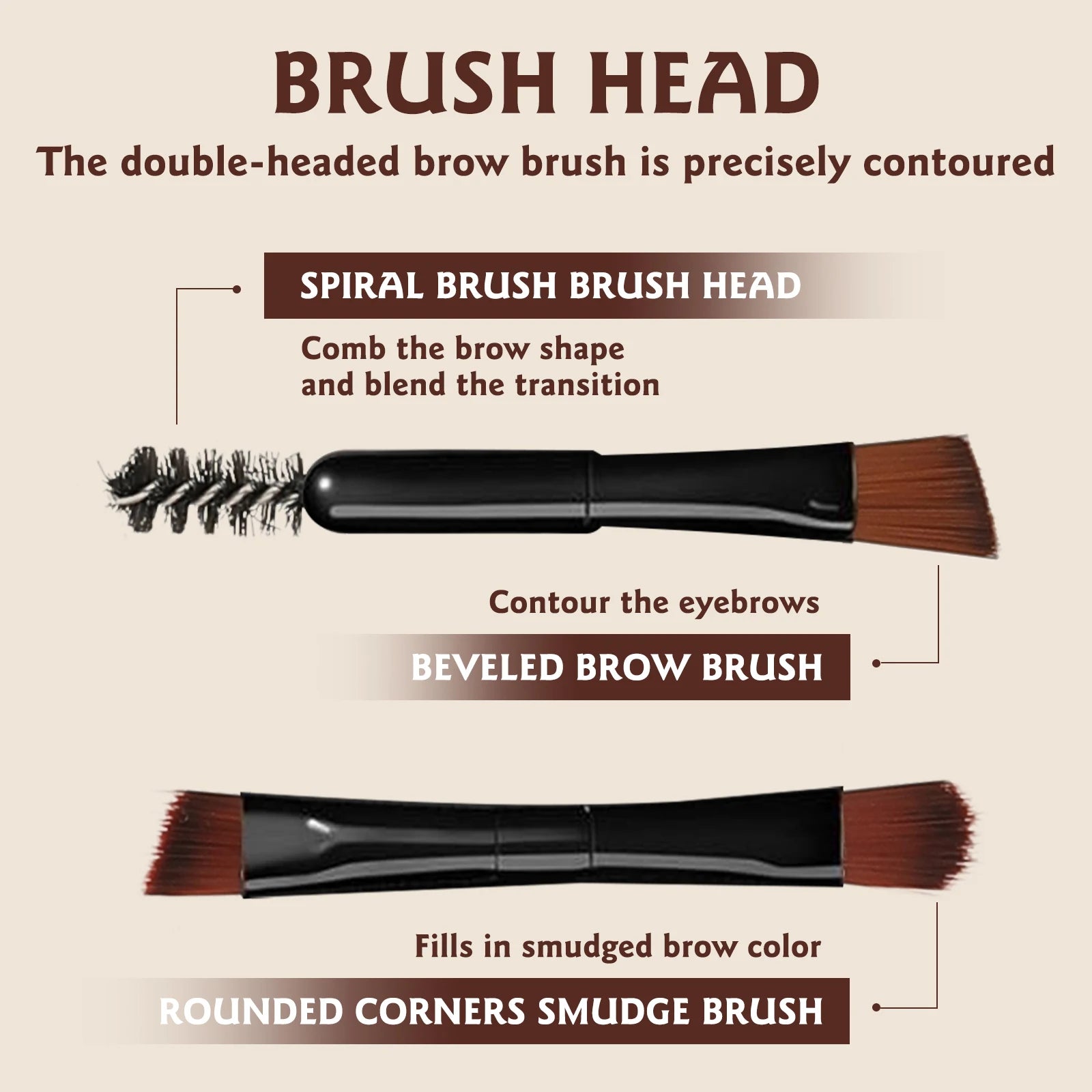 Ocheal 3Color Eyebrow Powder Black Brown Lift Eyebrow Professional Waterproof Cosmetic Eye Shadow Palette with Brush Oasis Select