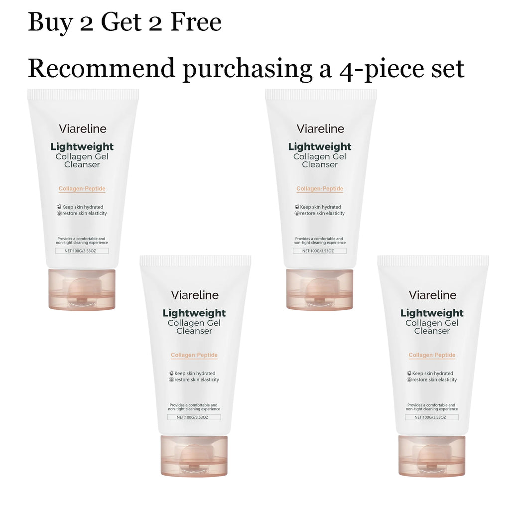 100G Collagen Face Cleaner Gel Gentle Remove Pore Dirts Oil Control Improve Smoothness Refreshing No-tight Facial Cleaner Gel Oasis Select 4 pcs United States